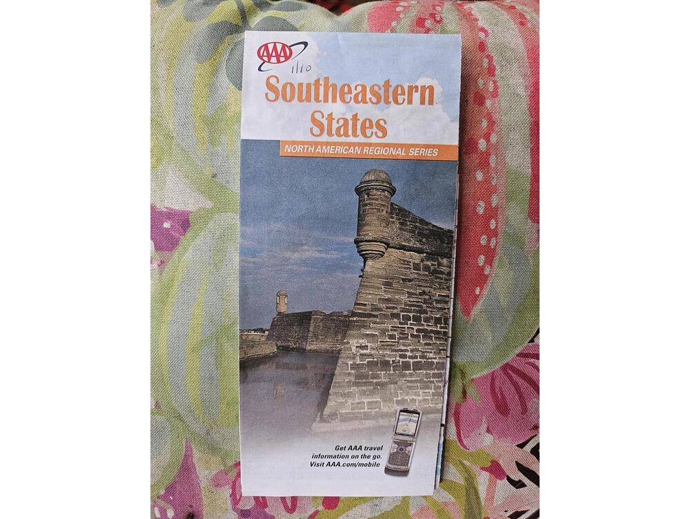 AAA Southeastern States - North American Regional Series - Road Map - 2010 EUC